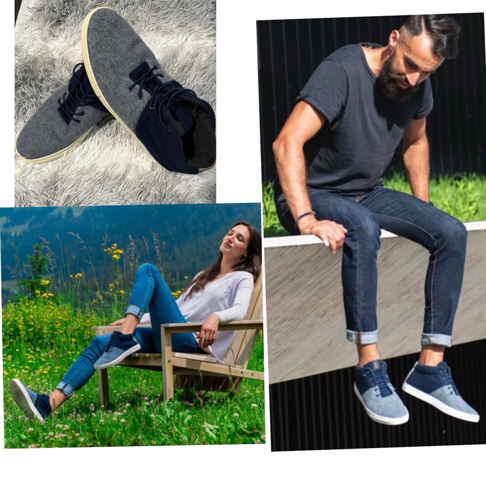 Baabuk Sky Wooler Shoes, Jean's Blue, UNISEX Size (44 mens 10/womens 11.5)